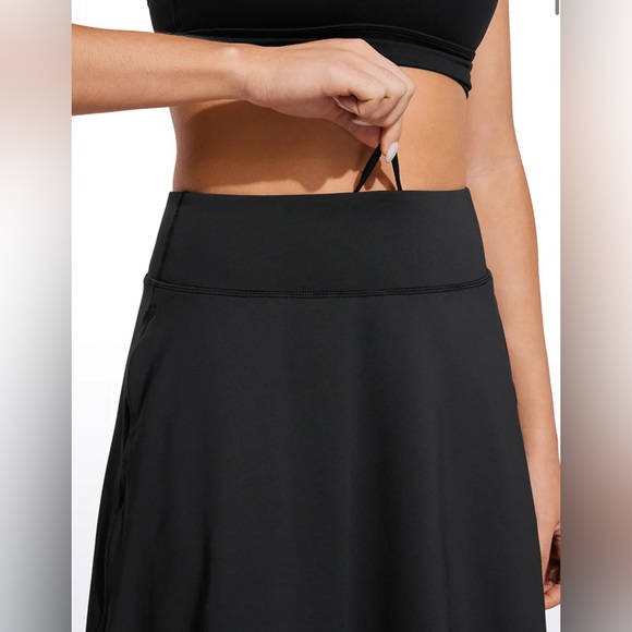 UPF 50+ High Rise Knee Length Tennis Skirts 20'' - Picture 5 of 8